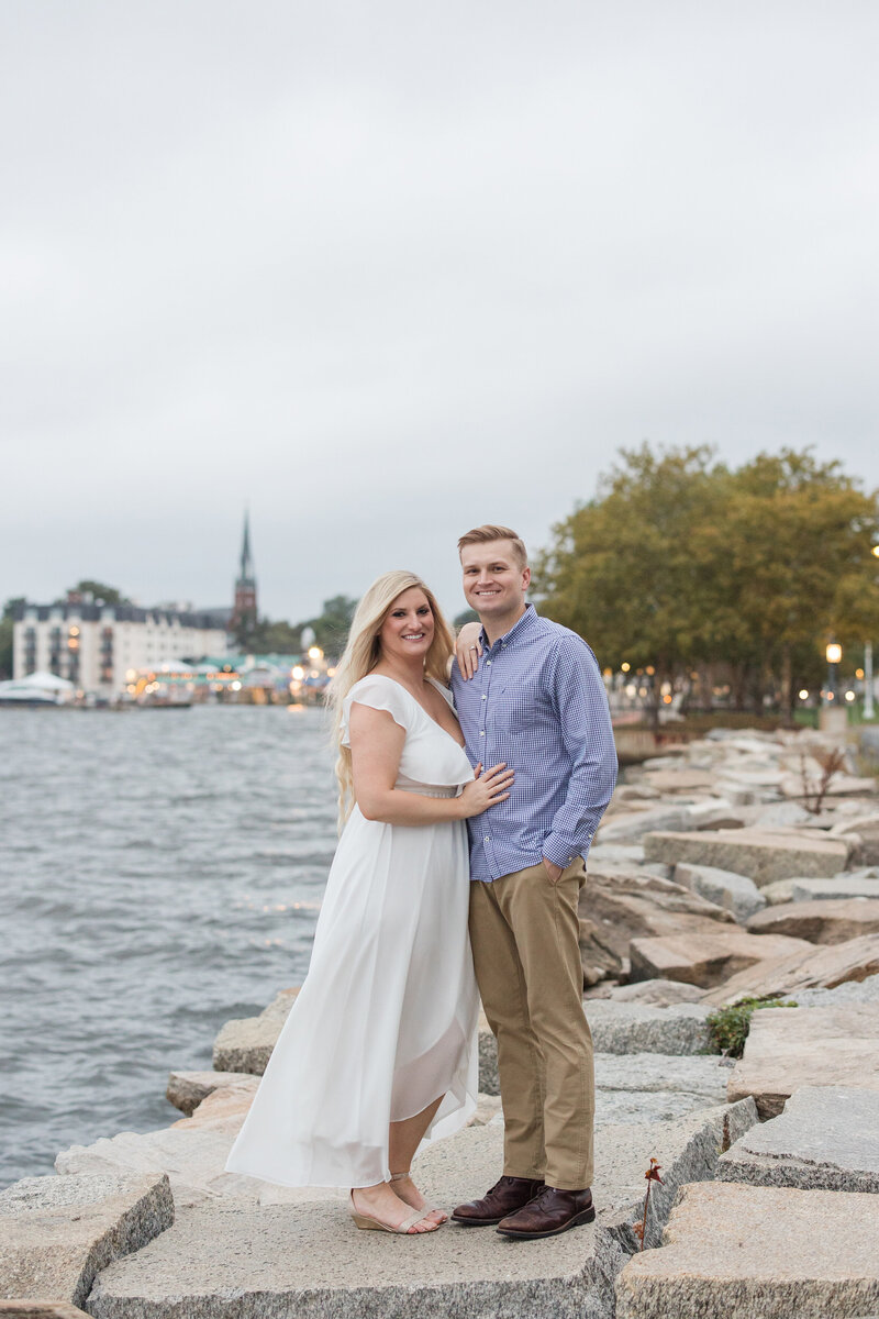 Naval Academy downtown Annapolis engagement photos by Maryland photographer, Christa Rae Photography