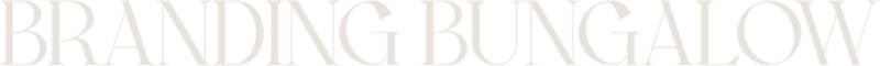 Branding Bungalow in modern Serif typeface
