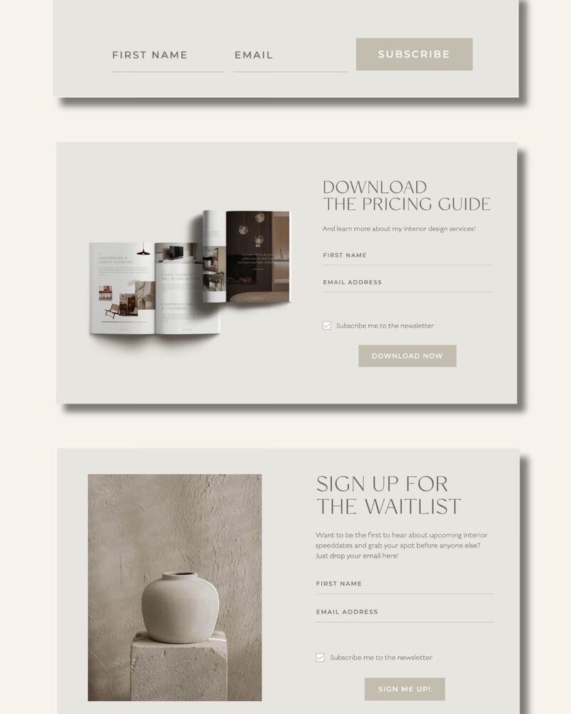 Flodesk signup forms Fern & Fig 1