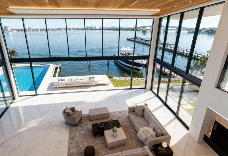 High-end architectural visualization for a waterfront property in St. Petersburg FL