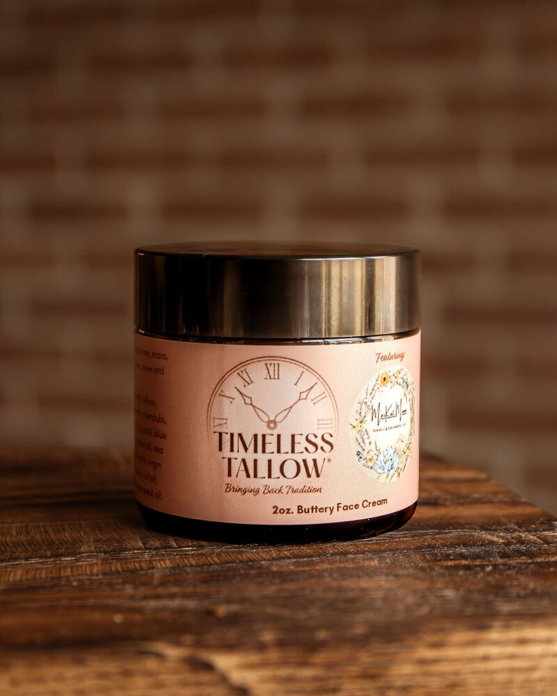 Buttery tallow face cream Indiana acne relief