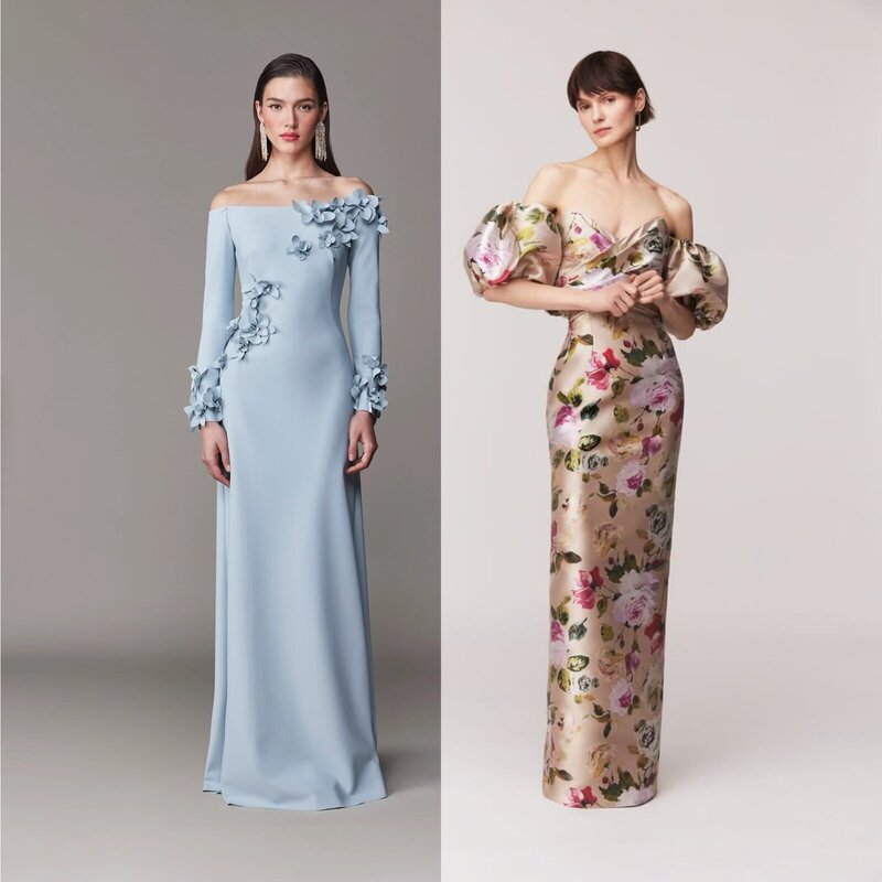 mother fo the bride mother of the groom long sleeve floral dress