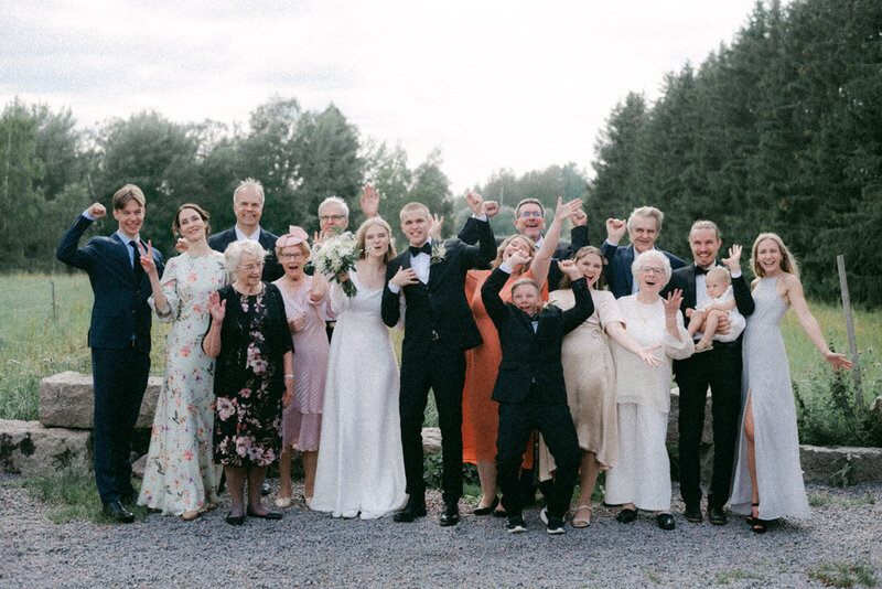 Wedding photo of an Intimate  wedding reception  in Porvoo by photographer Hannika Gabrielsson