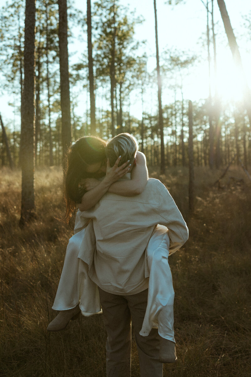 couple holding each other