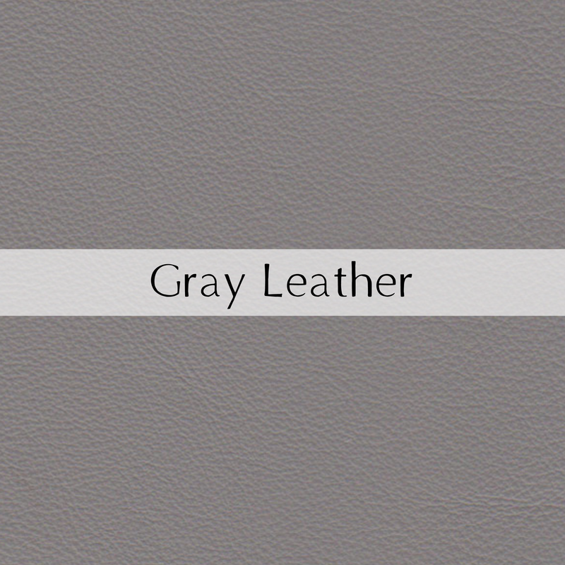 Gray leather