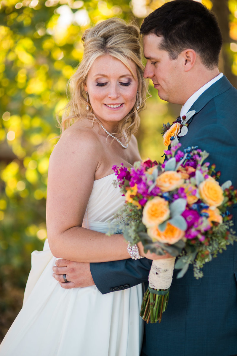 bright clean wedding photos bold flowers