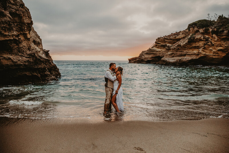 southern california beach elopement