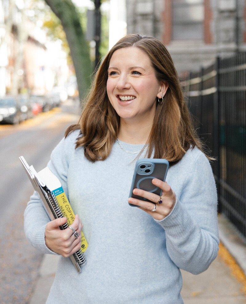 website copywriter smiling