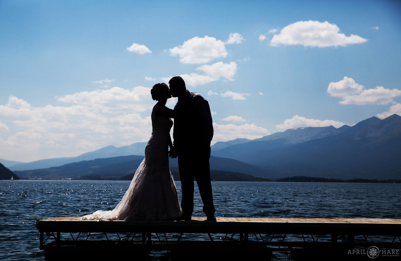 Creative Lake Dillon Wedding Photo from Sapphire Point Wedding Day