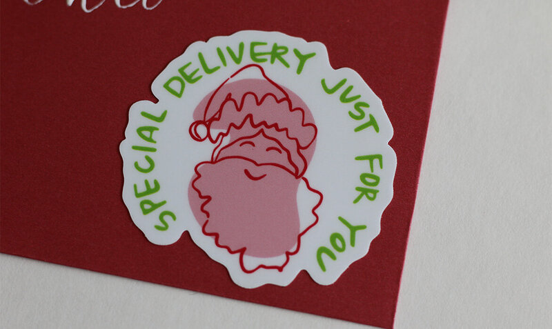 christmas-holiday-sticker-special-delivery-santa