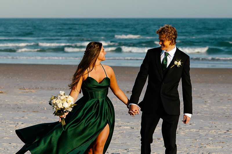photo of couple on the beach
