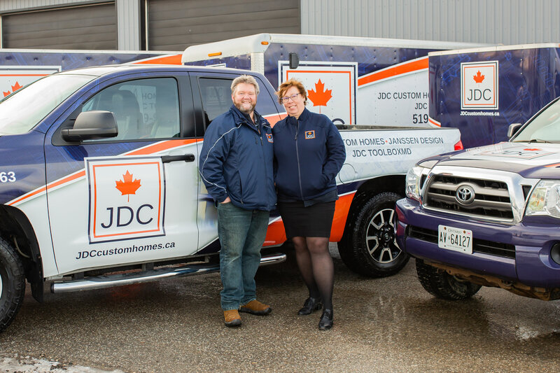 Paul and Margaret Janssen Owners of JDC Custom Homes