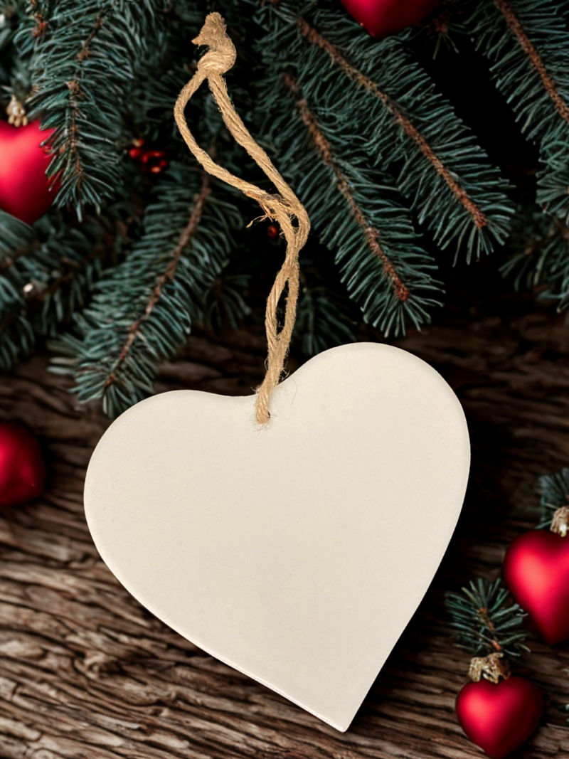 ceramic heart ornament