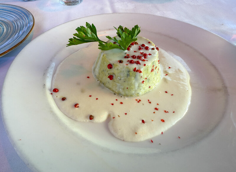 Vegetable budino starter at Trattoria da Gigi in Lucca, Italy