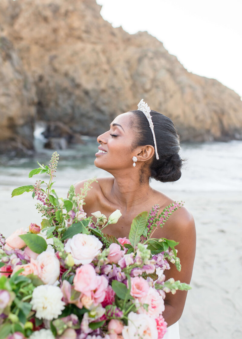 Pfeiffer Beach - Big Sur Elopement - Autumn Marcelle Design - Big Sur Wedding Florist (153)