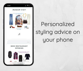 Personalized styling advice on your phone