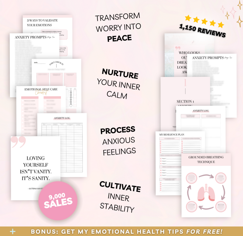 Anxiety Healing Toolkit etsy listing 20249