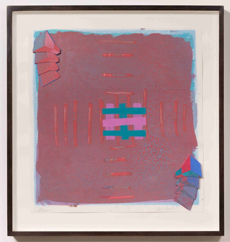 Cross, 1993 Oil and collage on paper 47 x 44 cm_11zon