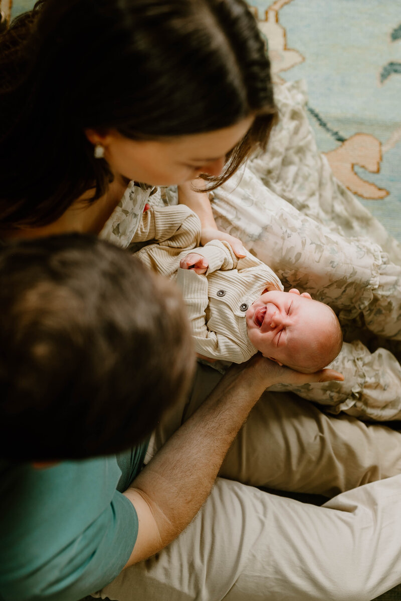 Lifestyle newborn photos by Sydnie Decou