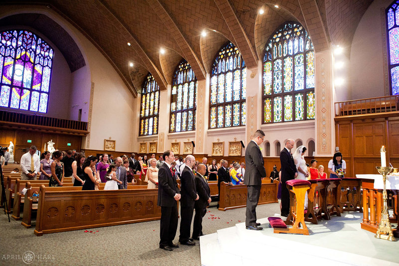 Saint-Ignatius-Jesuit-Catholic-Church-Wedding-Ceremony-in-Denver