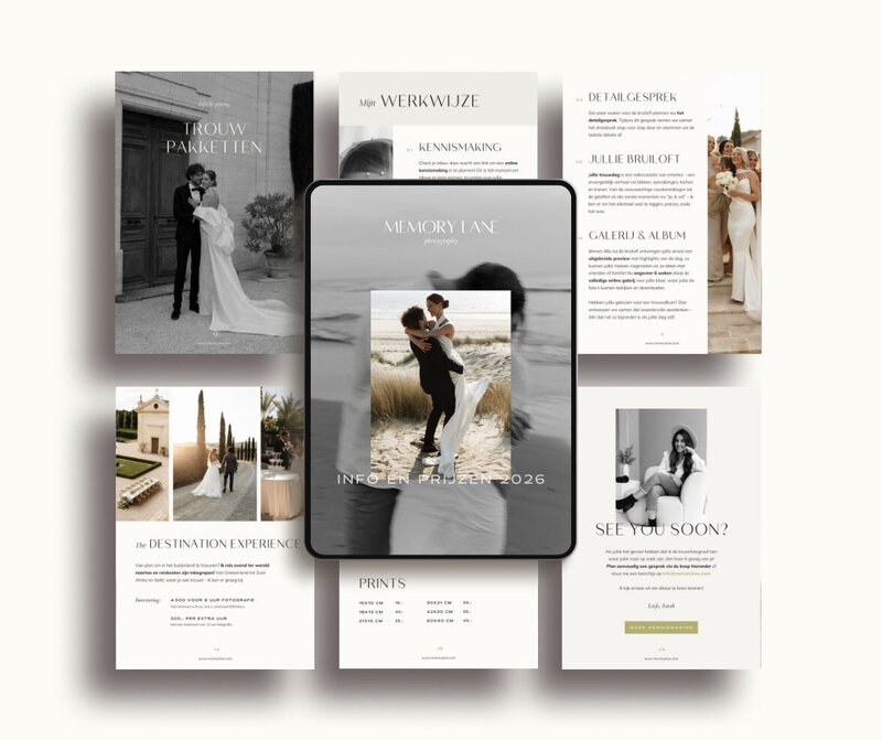 Canva brochure template Memory Lane 1