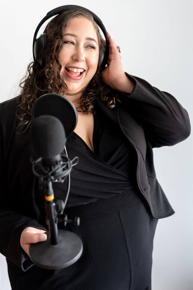 Pamela Laughing in Microphone