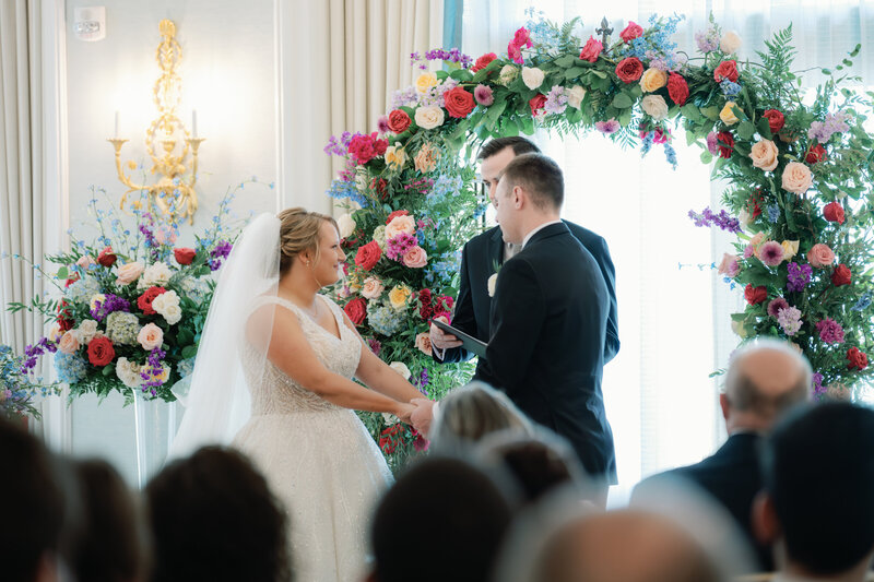 Indiana_Michigan_Wedding Planner_Carmel Indiana_Hotel Carmichael_Ceremony_Bridal Fashion_Wedding Decor_Bride & Groom