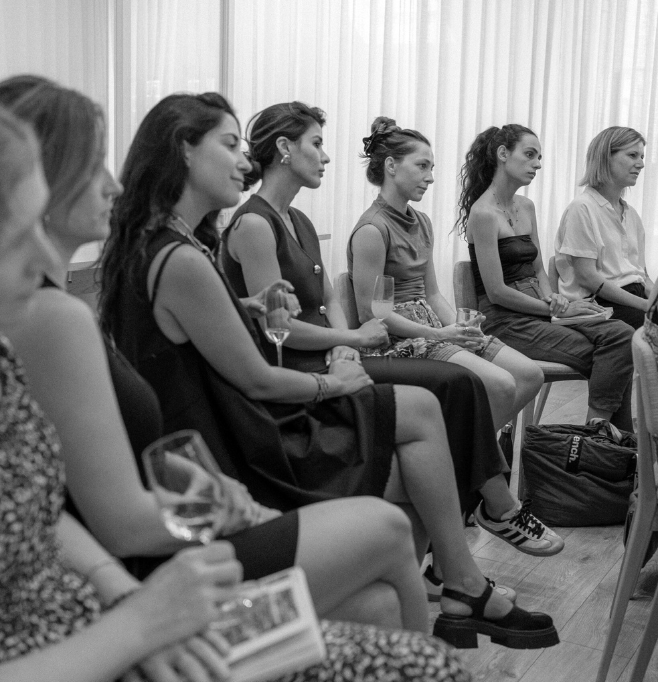 Women gathering in a women's circle