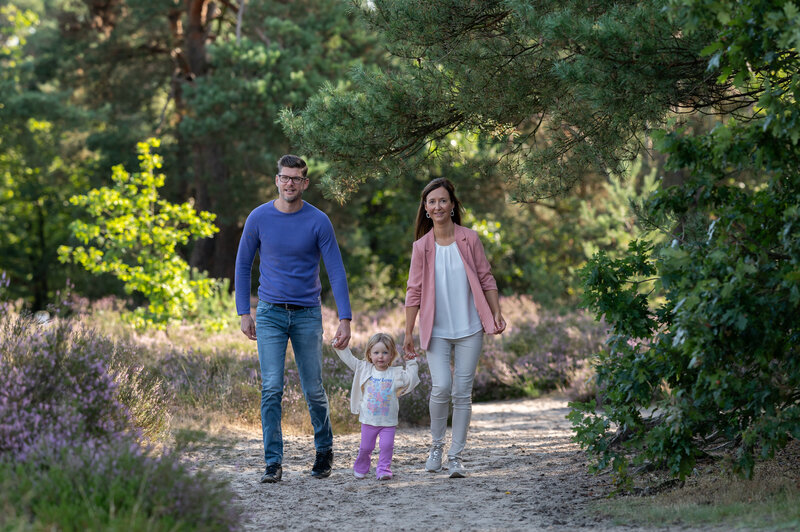 wandelen met mama en papa