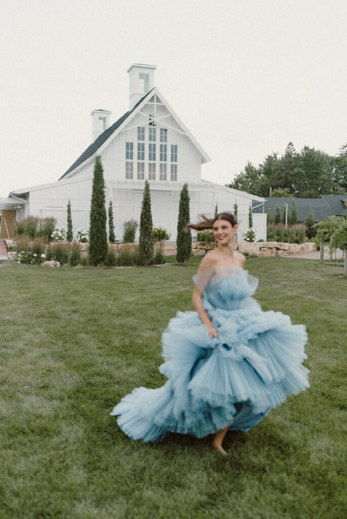 woman-in-designer-puffy-blue-dress