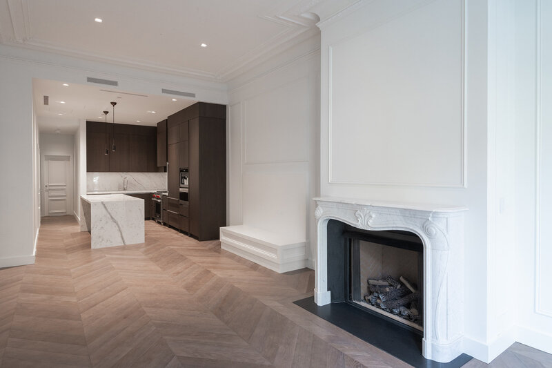 Commonwealth Avenue duplex living