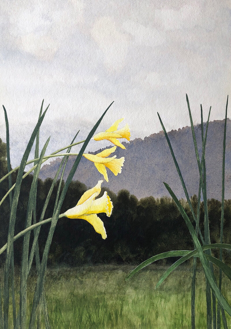 Through the Reeds by Alan Shuptrine, Prominent Chattanooga Watercolor Artist