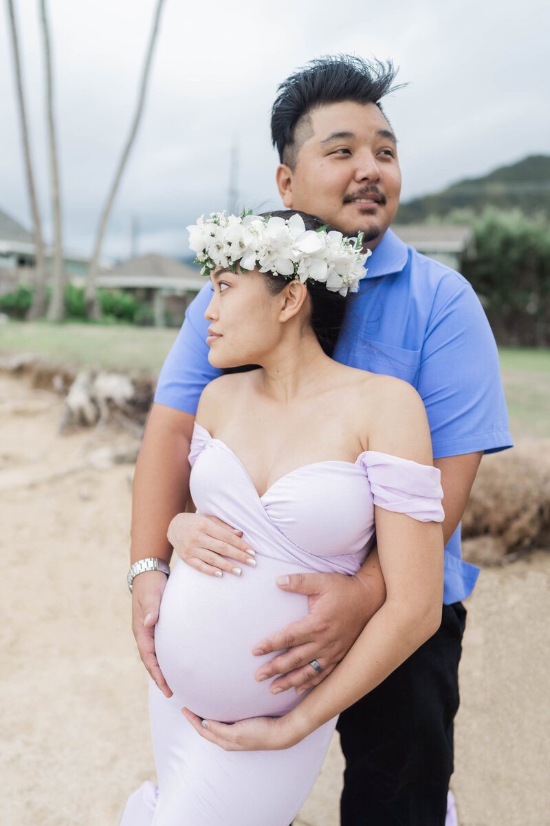 Beach Maternity Session in Hawaii