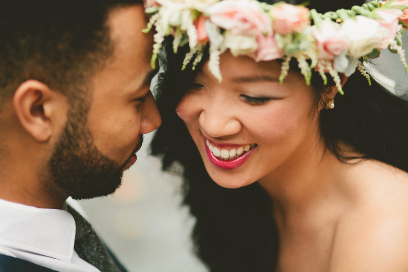 Bohemian Glam Interracial Wedding Photographer in Seattle