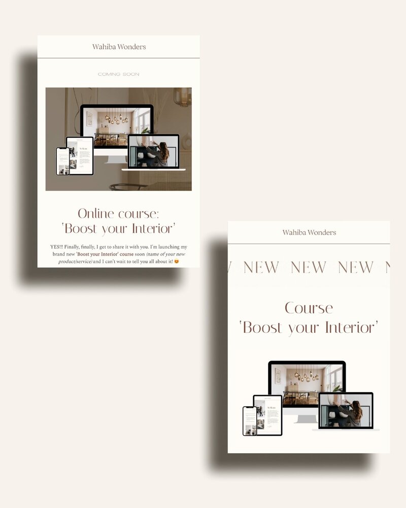 Flodesk email templates Wahiba Wonders 11