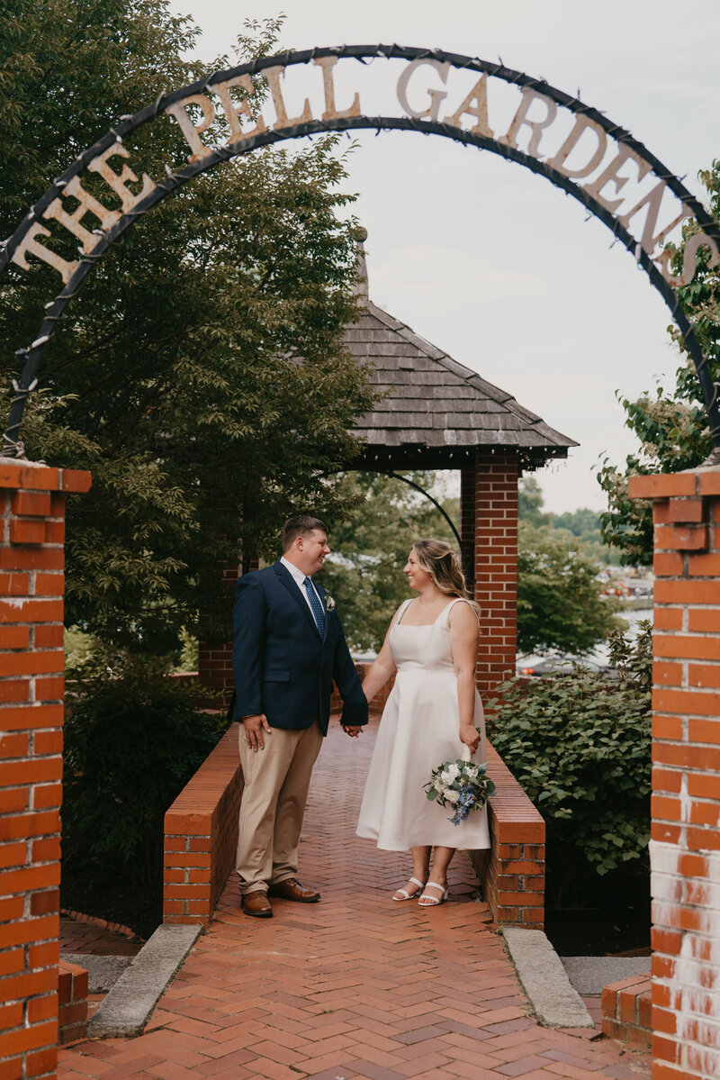 Smoky mountains unique wedding portrait