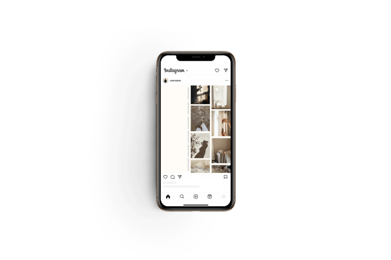 Minimalistische Instagram post templates
