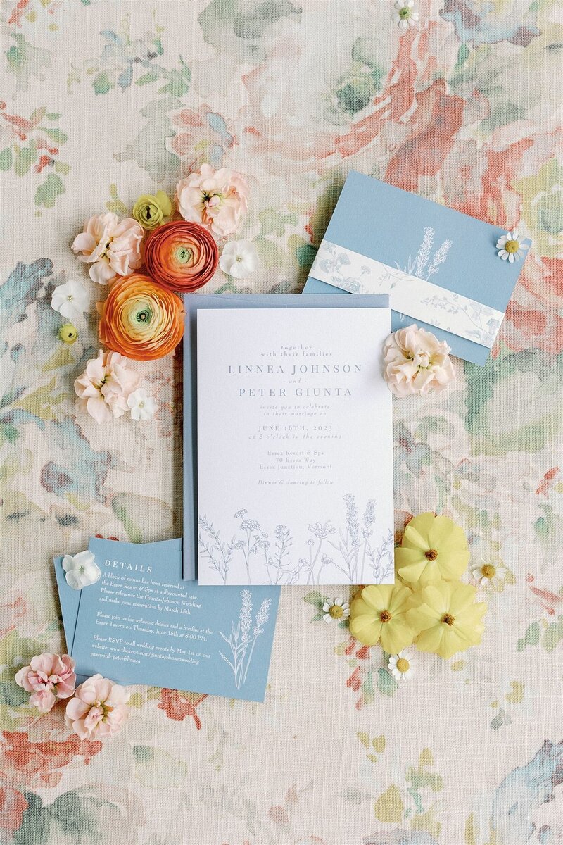 Stationery and florals