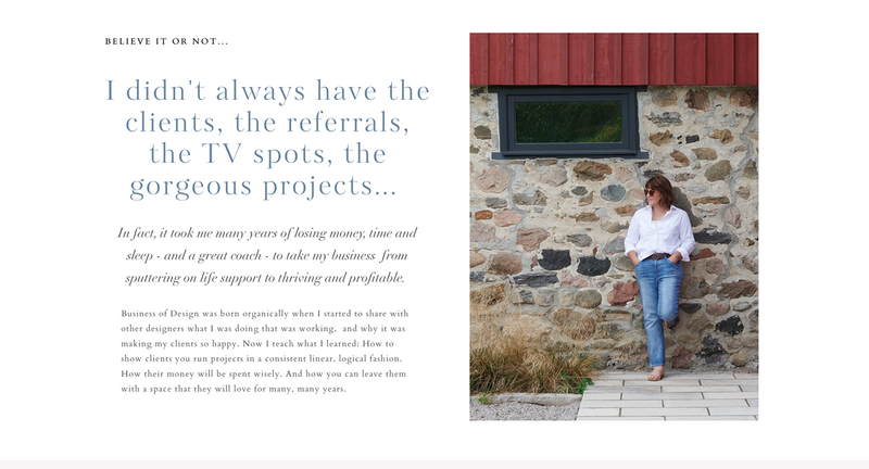 Website design for Kimberley Seldon origin story