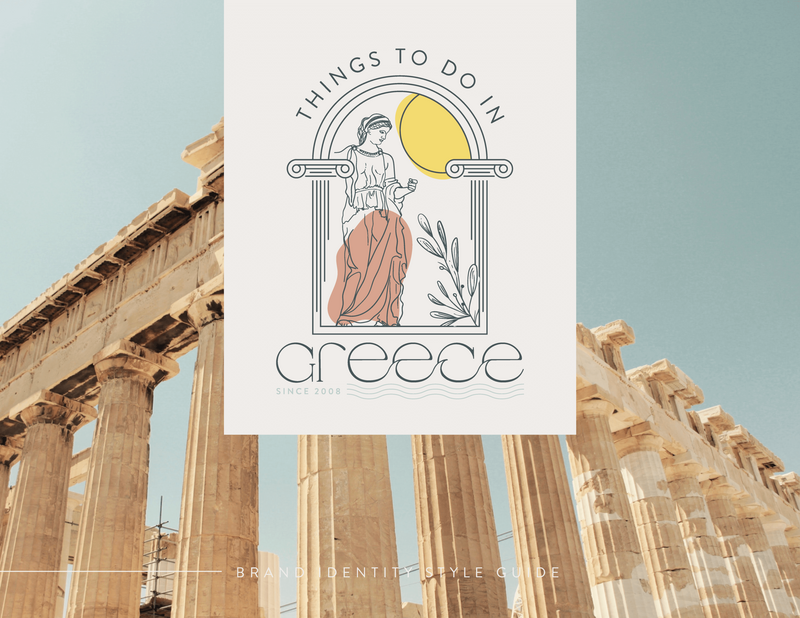 Things to do in Greece - Brand Identity Style Guide_Cover