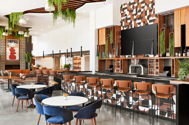 Modern bar and restaurant in Tempe offering private event space
