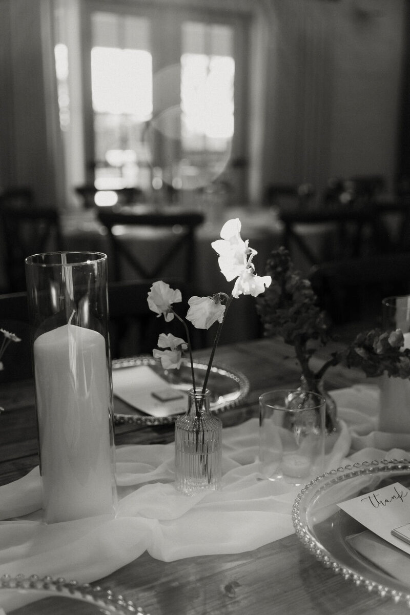 wedding table scape