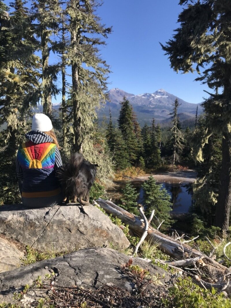 mt jefferson wilderness with Paco