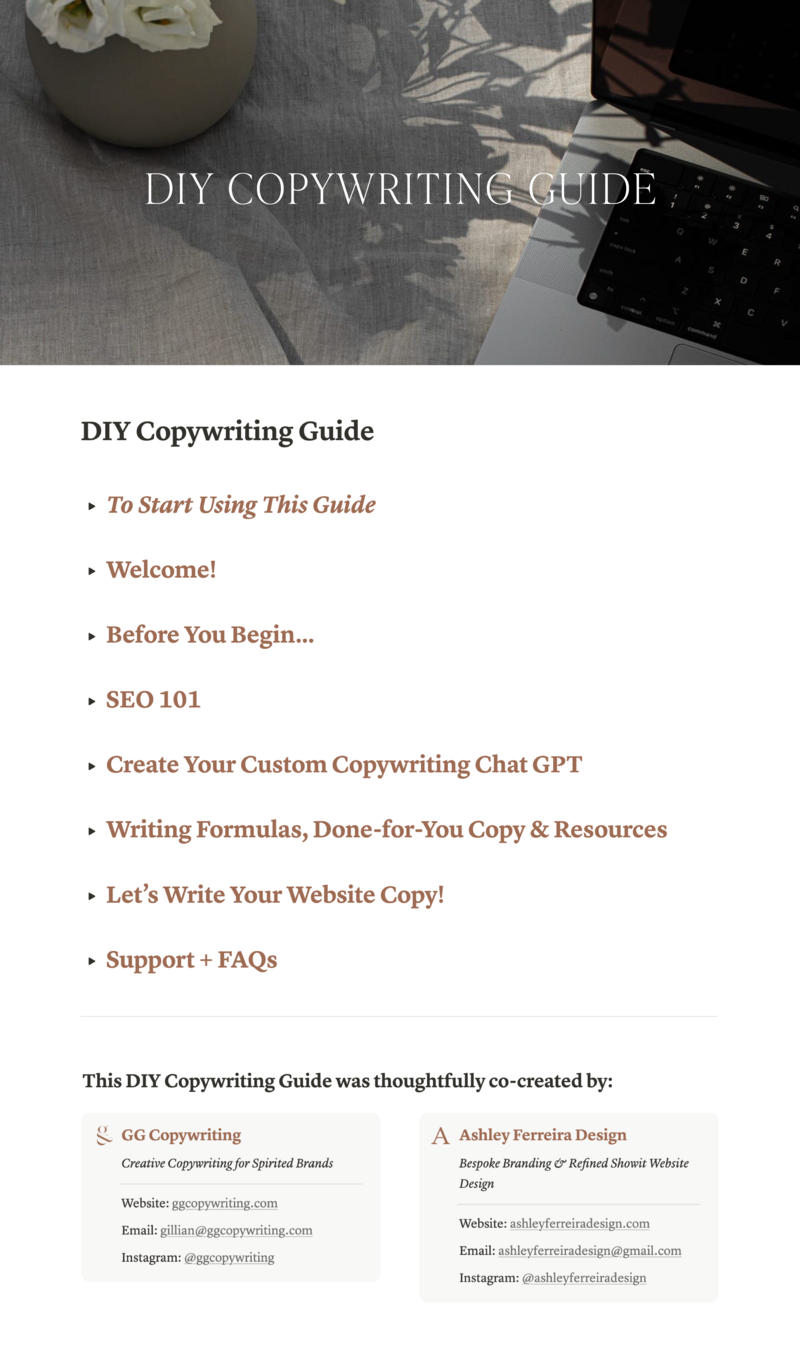 Showit Website Template