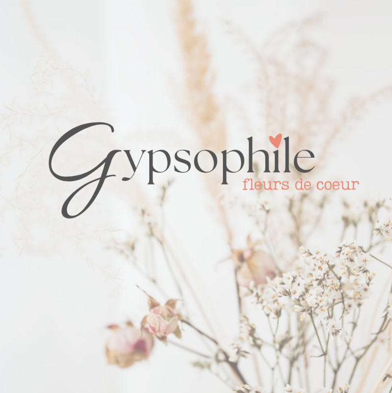 logo gypsophile portfolio herbier graphique