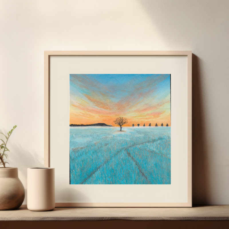 Emele Lone Tree Small painting 1