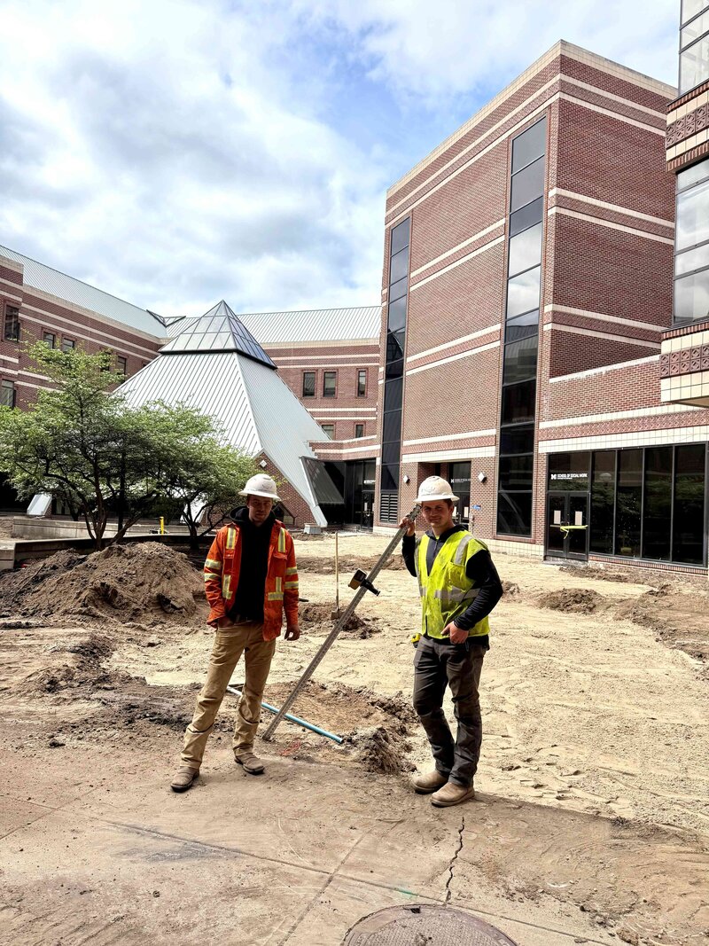 university-of-michigan-courtyard-sitework-project-highland-services-team-leveling-site