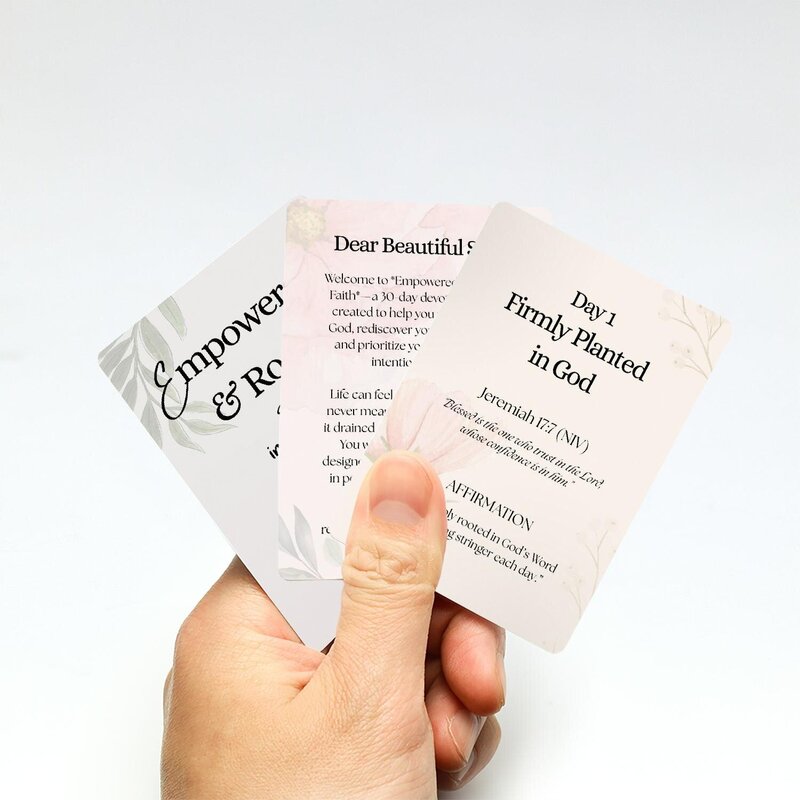 devotion cards mockup