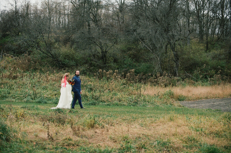 beautiful wedding on film with a vintage feel