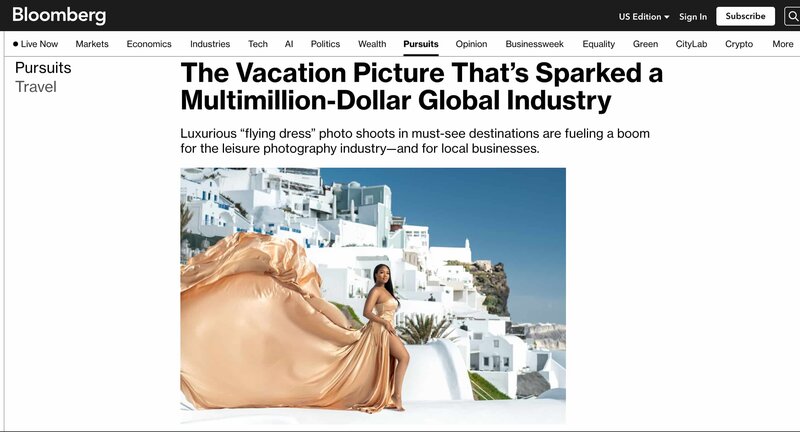 Article de presse (Bloomberg) a propos de la flying dress